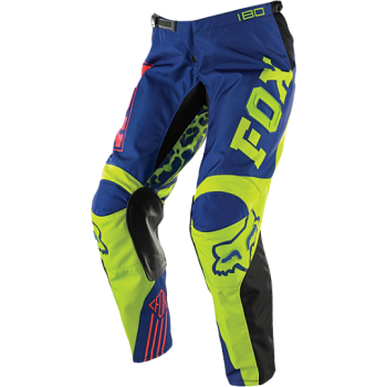 Fox Racing 180 мотоштаны женские, черно-сине-салатовый