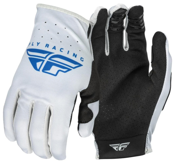 Fly Racing Lite Grey/Blue мотоперчатки