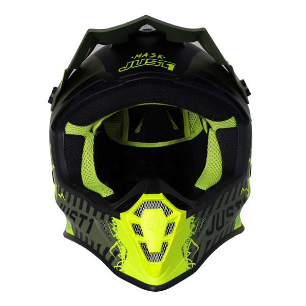 Just1 J38 Mask шлем кроссовый, желто-черный-хаки Just1 J38 Mask шлем кроссовый, желто-черный-хаки