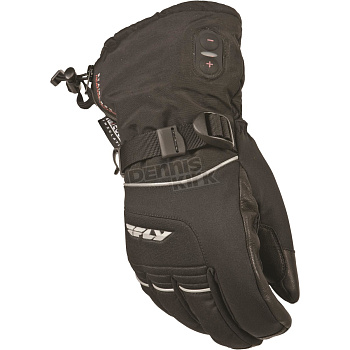 Fly Racing Ignitor-2 Перчатки зимние снегоходные с подогревом, черный