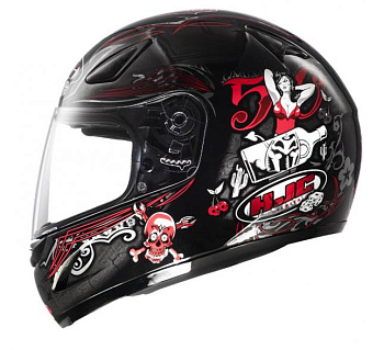 Шлем для города HJC CS-14 Nob MC1 (черно-красный)