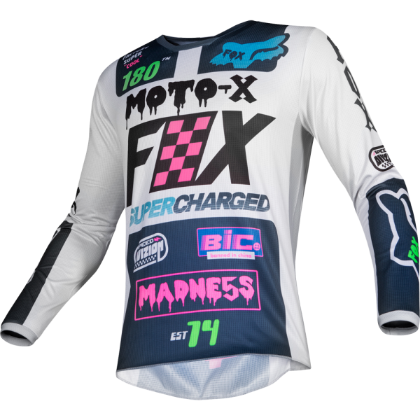 Fox Racing 180 Czar 2019 джерси, сине-серый