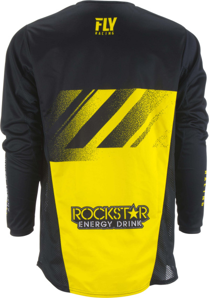 Fly Racing Kinetic Rockstar 2019 джерси, черно-желтый Fly Racing Kinetic Rockstar 2019 джерси, черно-желтый