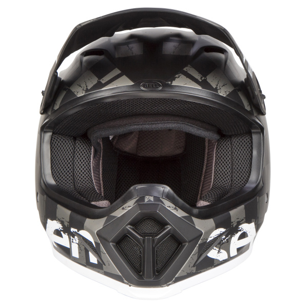 Bell MX-9 Mips Seven Checkmate шлем кроссовый, серо-черный матовый