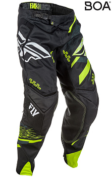 Fly Racing Evolution 2.0 2018 мотоштаны, черно-желтый