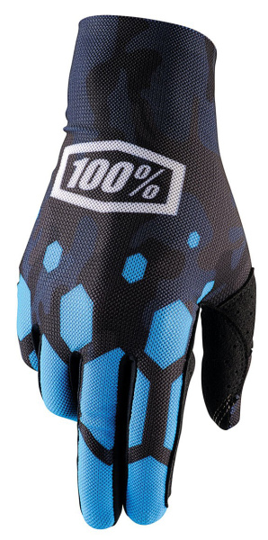 100% Celium мотоперчатки, сине-черный