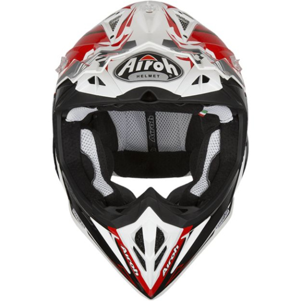 Airoh Aviator 2.2 Check шлем внедорожный, красно-бело-черный