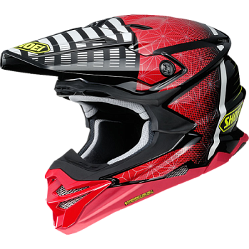 Shoei VFX-WR Blazon TC-1 шлем кроссовый, красно-черный