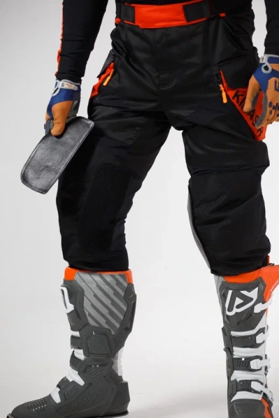 Kirasir Enduro мотоштаны черно-оранжевый