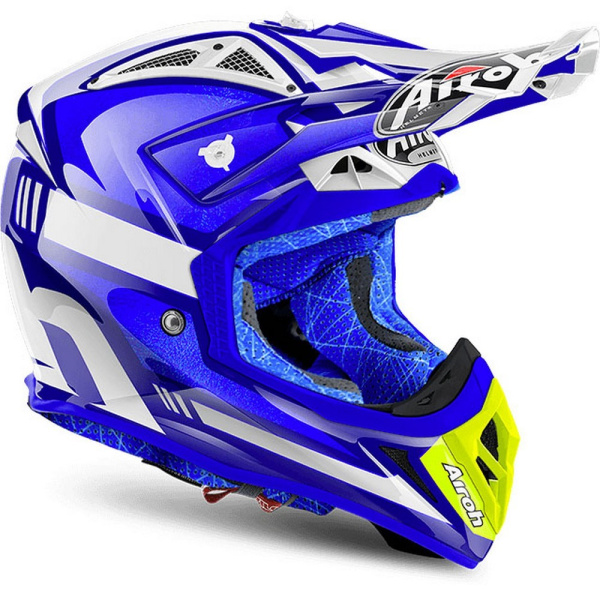 Airoh Aviator 2.2 Cairoli Ottobiano Blue шлем внедорожный, синий