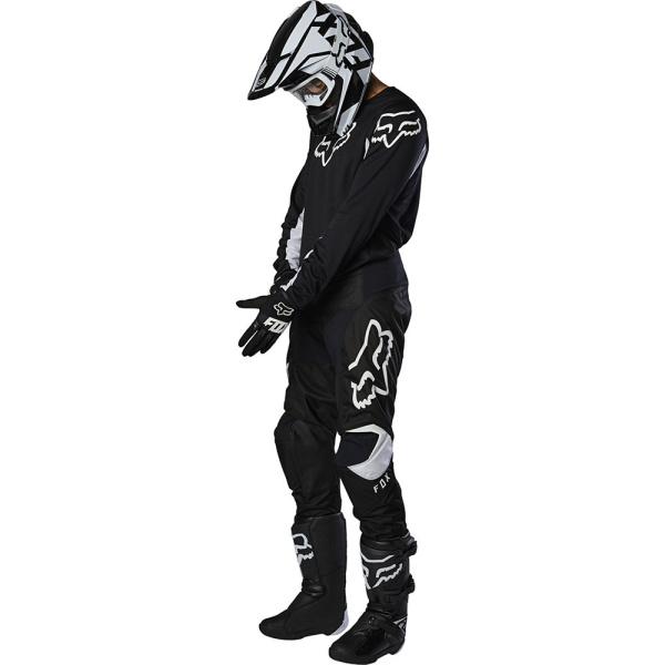 Fox Racing 180 Prix 2020 джерси, черно-белый Fox Racing 180 Prix 2020 джерси, черно-белый