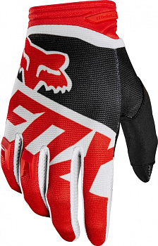 Fox Dirtpaw Sayak 2018 мотоперчатки, красно-черный Fox Dirtpaw Sayak 2018 мотоперчатки, красно-черный