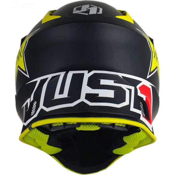 Just1 J38 Rockstar шлем кроссовый, желто-черный