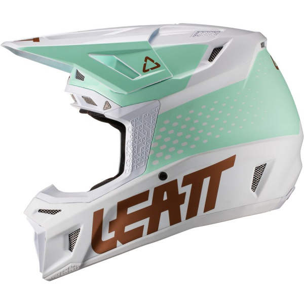 Leatt Kit Moto 8.5 V21 Ice шлем кроссовый + Velocity 5.5 мотоочки
