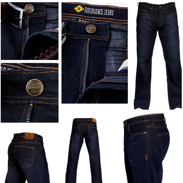 First R-1 VINTAGE мотоджинсы с PEKEV технологией, темно-синий