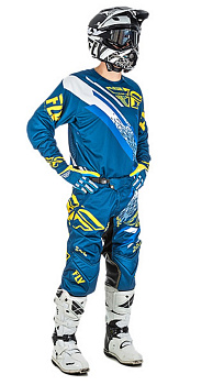 Fly Racing Evolution 2.0 2018 комплект, сине-желтый
