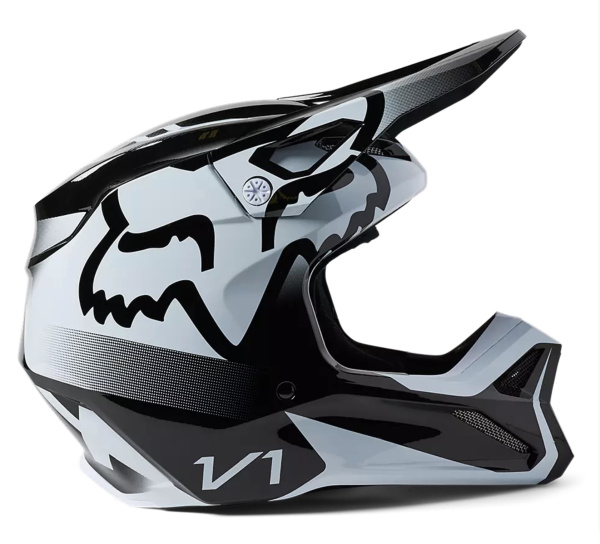 Fox Racing V1 Leed Youth Black/White шлем подростковый Fox Racing V1 Leed Youth Black/White шлем подростковый