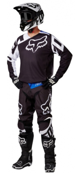 Fox Racing 180 Race 2017 комплект кросс, черно-белый