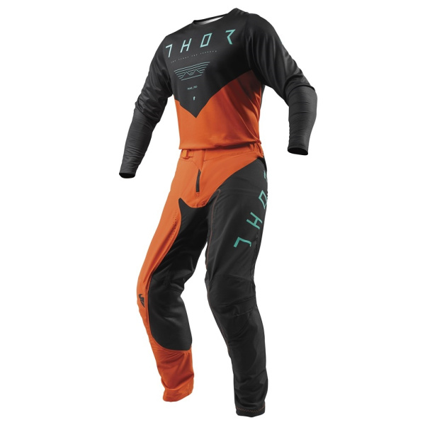 Thor Prime Pro Jet мотоштаны, черно-оранжевый