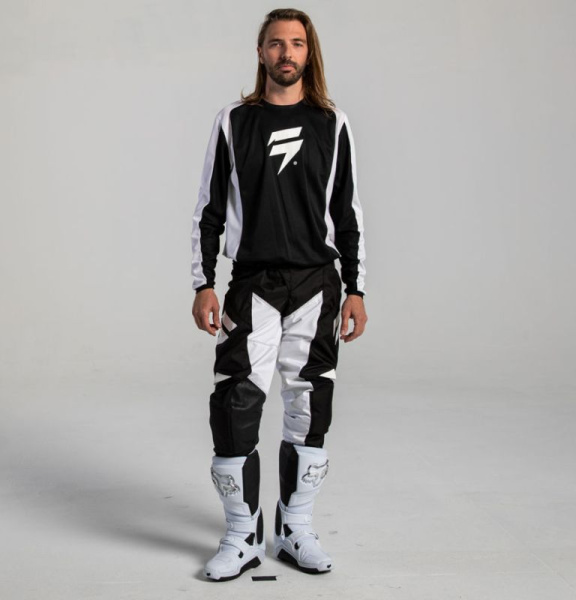 Shift Whit3 Label Race мотоштаны, черно-белый