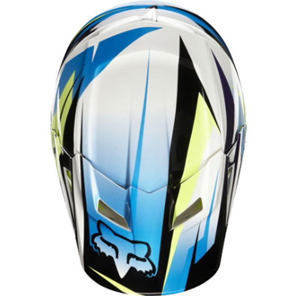 Fox Racing V1 Costa шлем кроссовый, желто-синий