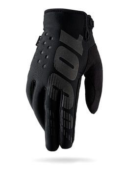 100% Brisker Cold Weather мотоперчатки, черный