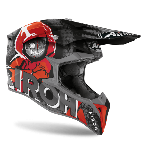Airoh Wraap Alien Red Matt шлем внедорожный Airoh Wraap Alien Red Matt шлем внедорожный