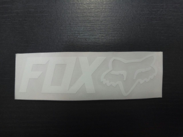 Fox наклейка плоттерная (10x3 см), белый Fox наклейка плоттерная (10x3 см), белый