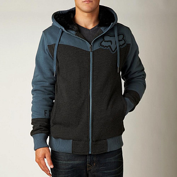 Fox Mogul Sasquatch Zip Fleece толстовка, серо-синий