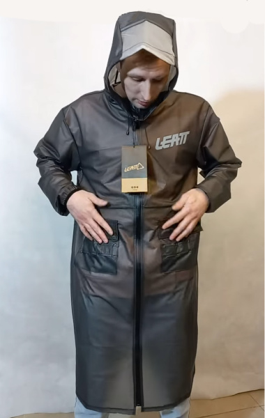 Leatt Coat MudCoat Black плащ дождевик