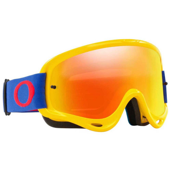 Oakley O-Frame Solid мотоочки, желто-синий, оранжевая линза (OO7029-46)