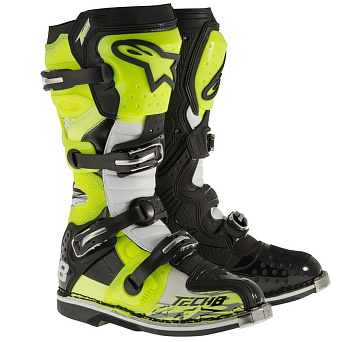 Alpinestars Tech 8 RS Vented мотоботы кроссовые, желто-черный