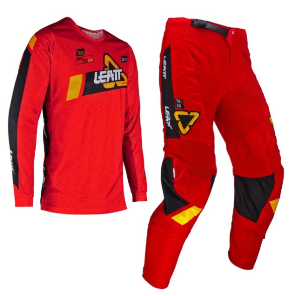 Leatt 3.5 Ride Kit 2024 Red комплект мотоштаны + джерси