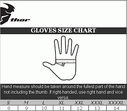 Thor Impact мотоперчатки эндуро, черно-белый