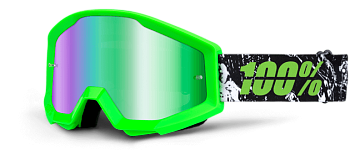 100% Strata Crafty Lime Mirror Green Lens мотоочки