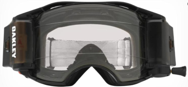 Oakley Airbrake (Roll-Off) Solid мотоочки черный, прозрачная линза (57-989)