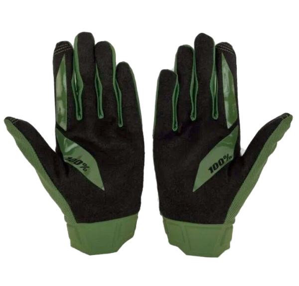 100% Ridecamp Army Green/Black мотоперчатки