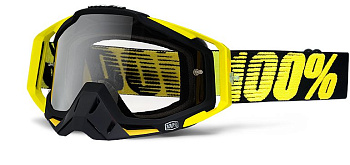 100% Racecraft мотоочки, черно-желтый, прозрачная линза