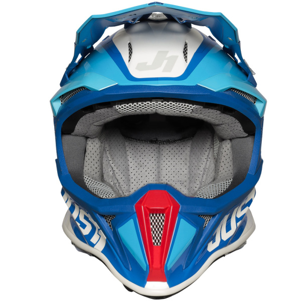 Just1 J18 Pulsar шлем кроссовый, сине-красно-белый
