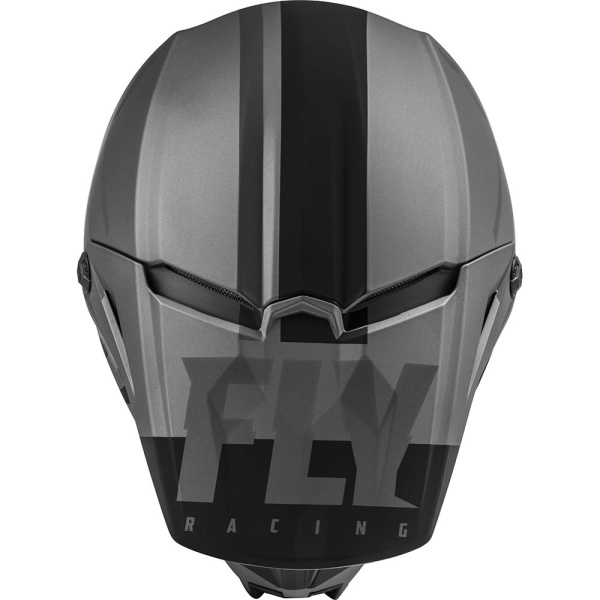 Fly Racing Kinetic Thrive шлем кроссовый, серо-черный матовый Fly Racing Kinetic Thrive шлем кроссовый, серо-черный матовый