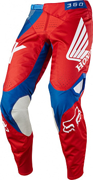 Fox Racing 360 Honda 2018 мотоштаны, красно-синий Fox Racing 360 Honda 2018 мотоштаны, красно-синий