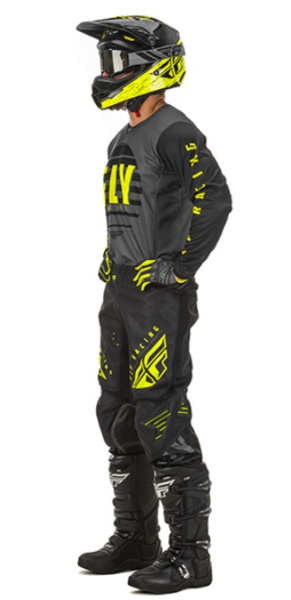 Fly Racing Kinetic K220 2020 комплект, серо-черно-салатовый Fly Racing Kinetic K220 2020 комплект, серо-черно-салатовый