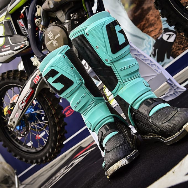 Gaerne SG12 мотоботы кроссовые, черно-бирюзовый