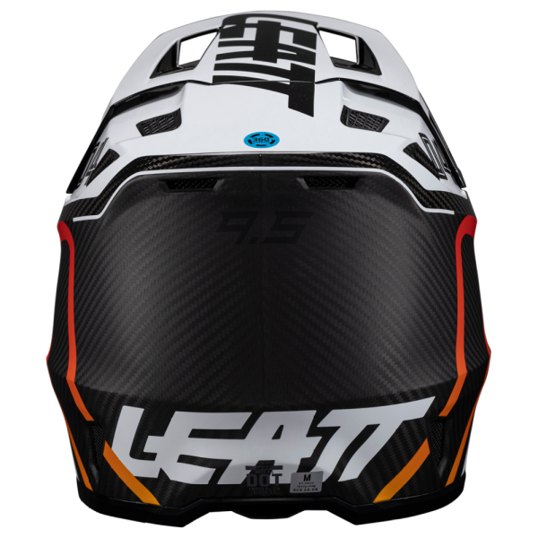 Leatt Kit Moto 9.5 Carbon V25 Black/White шлем кроссовый + Velocity 6.5 мотоочки