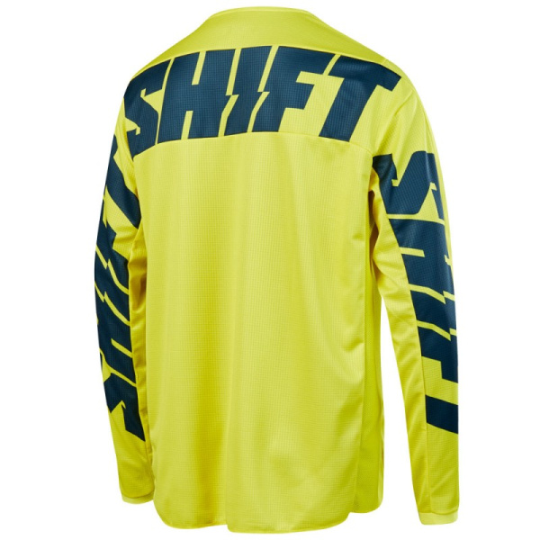 Shift White York Youth Yellow/Navy джерси подростковая