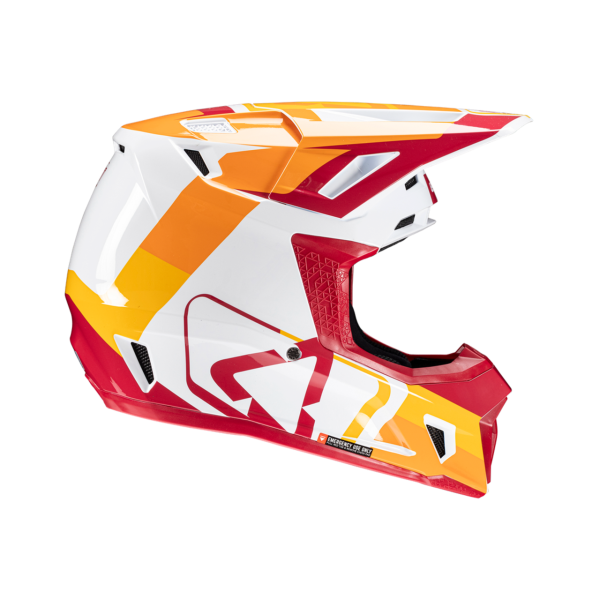 Leatt Kit Moto 7.5 V25 Ruby шлем кроссовый + Velocity 4.5 мотоочки