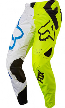 Fox Racing 360 Creo 2017 мотоштаны, бело-желтый