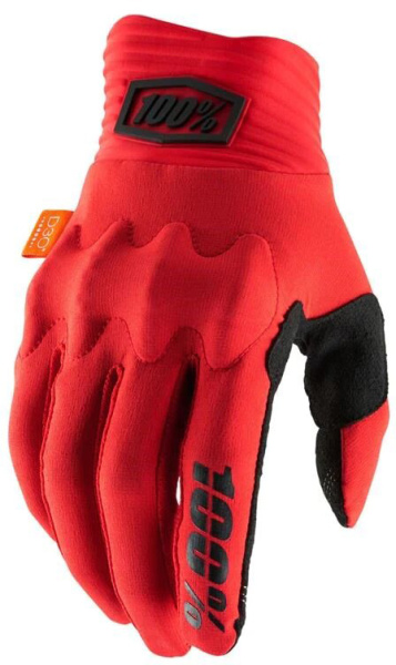 100% Cognito D3O Red/Black мотоперчатки