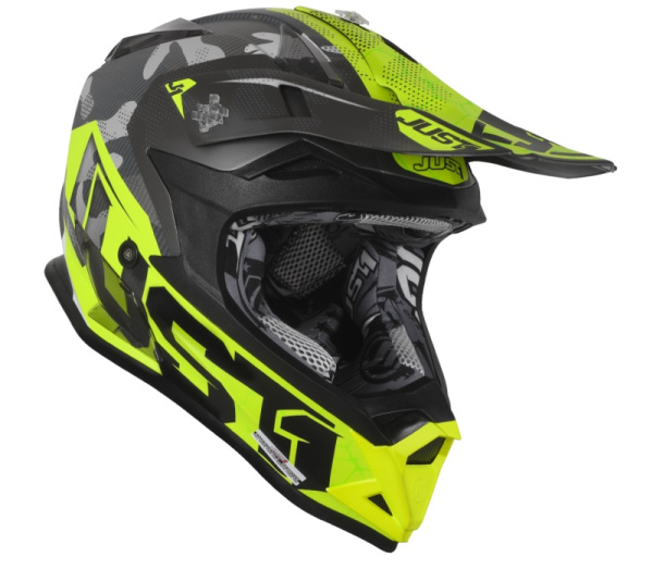 Just1 J32 Pro Swat Camo Yellow Fluo шлем детский, желто-черный Just1 J32 Pro Swat Camo Yellow Fluo шлем детский, желто-черный