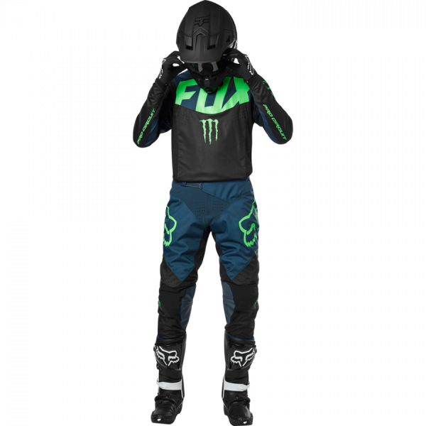 Fox Racing 360 PC мотоштаны, сине-черно-салатовый Fox Racing 360 PC мотоштаны, сине-черно-салатовый